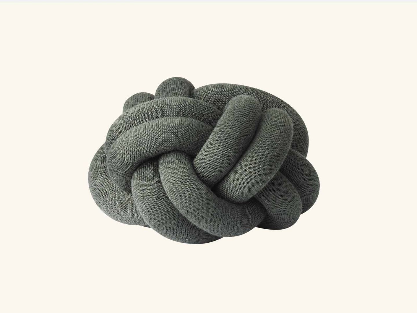 Knot cushion Forest Green