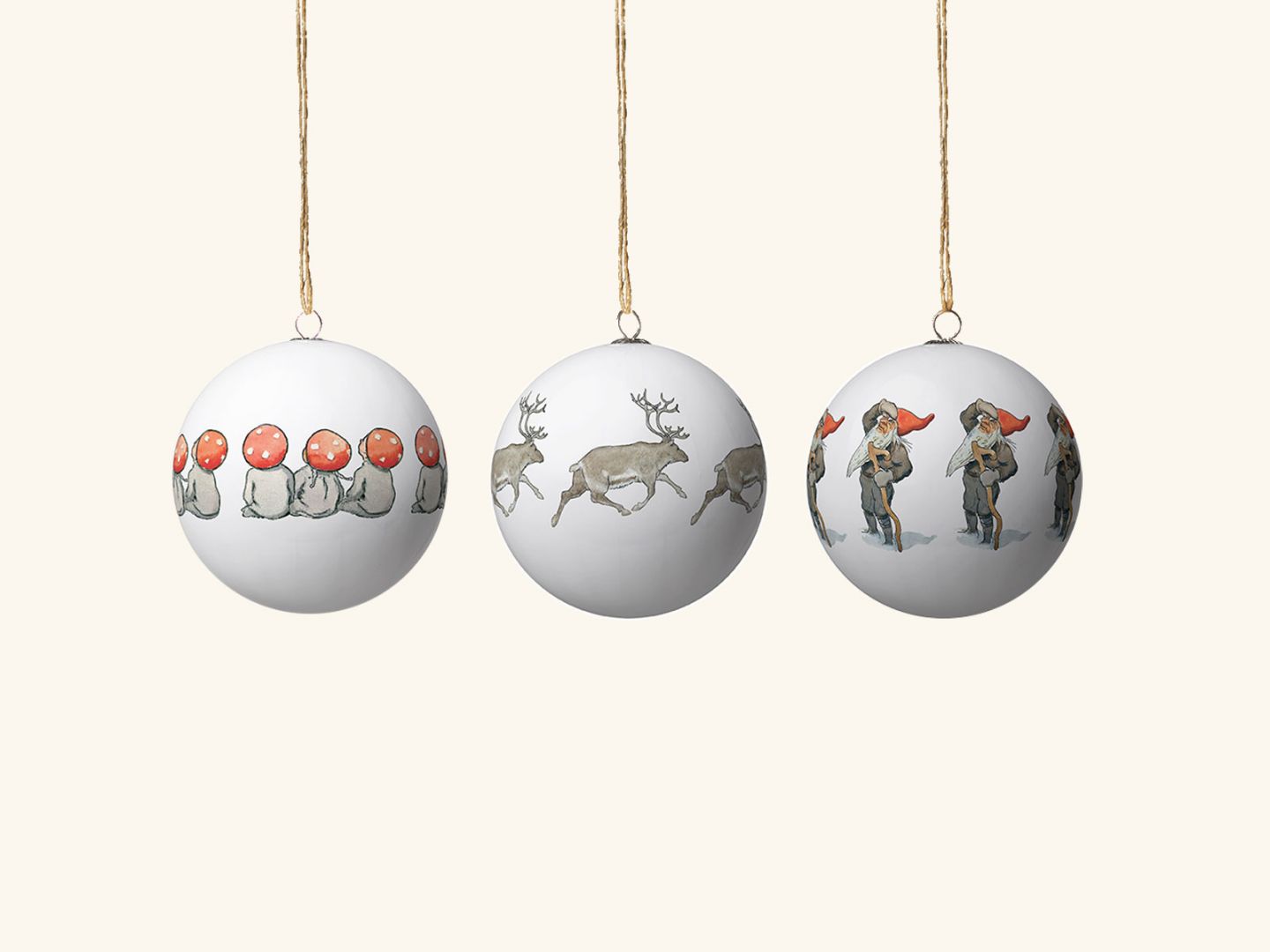 Christmas tree ornaments, Children of The Forest (set of 3)