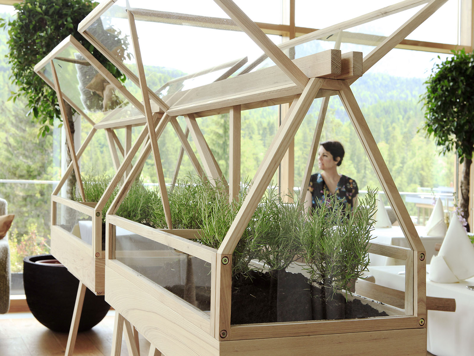 Greenhouse at the spa resort Das Kranzbach in Germany