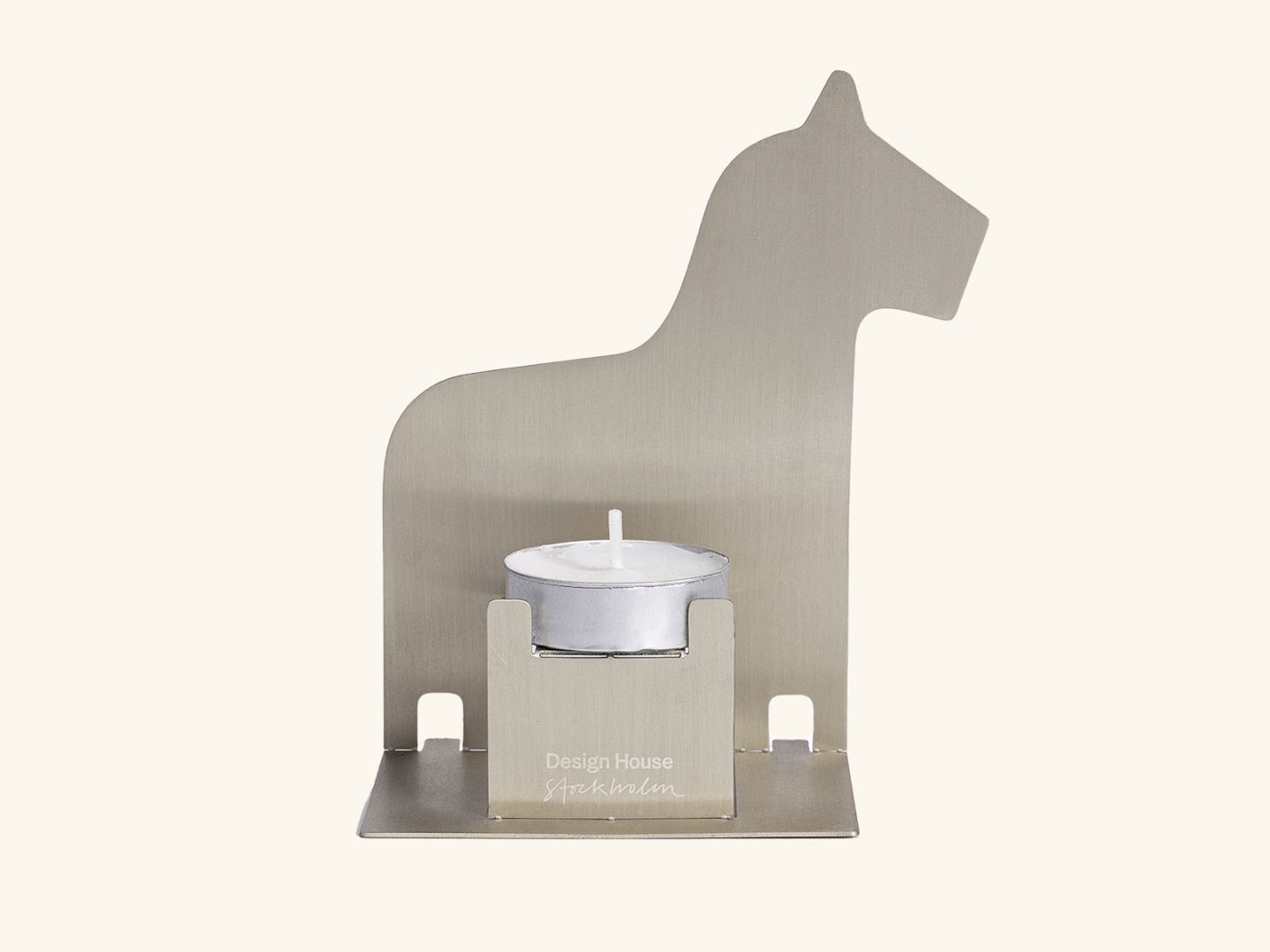 Pop-Up Candle Holder Darlecalia Horse, Stainless steel