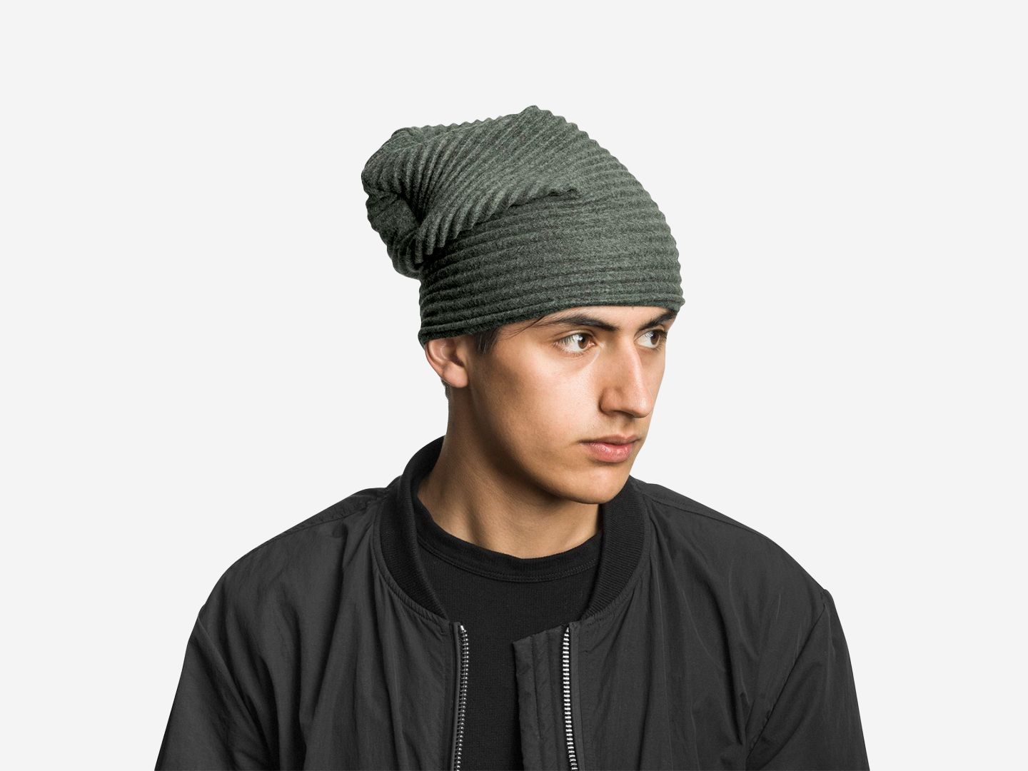 Pleece Beanie hat Forest green