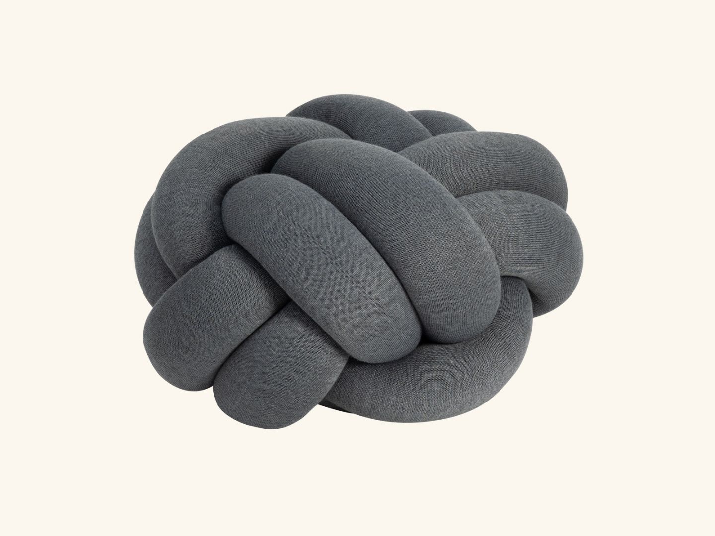 Knot cushion medium Grey