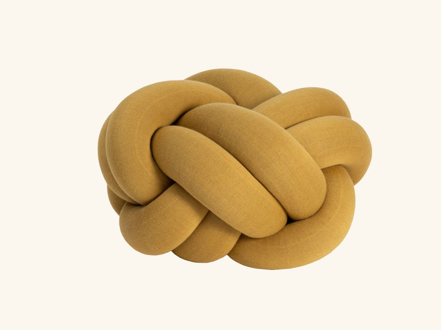 Knot cushion medium Yellow