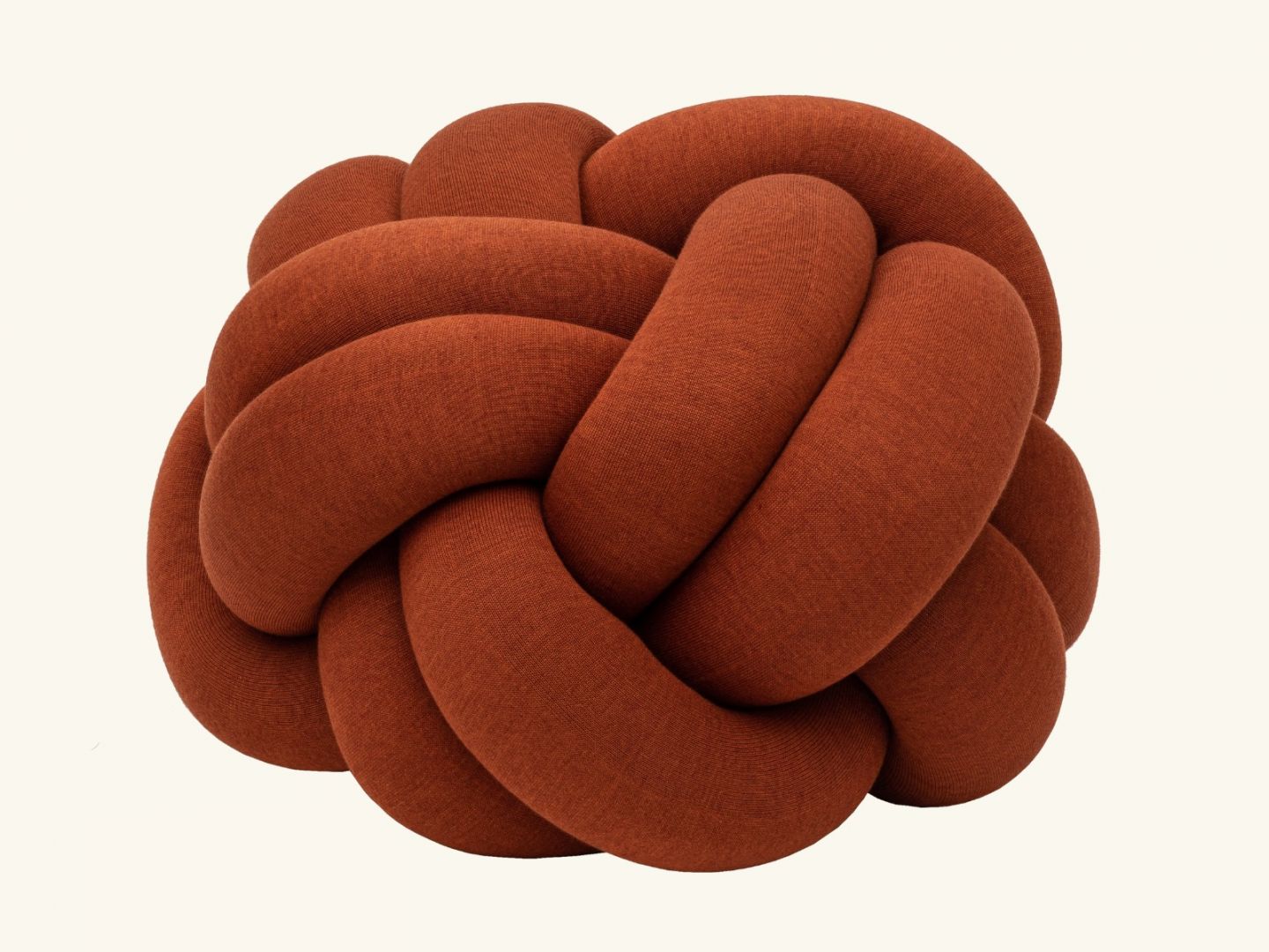 Knot cushion XL, Ochre