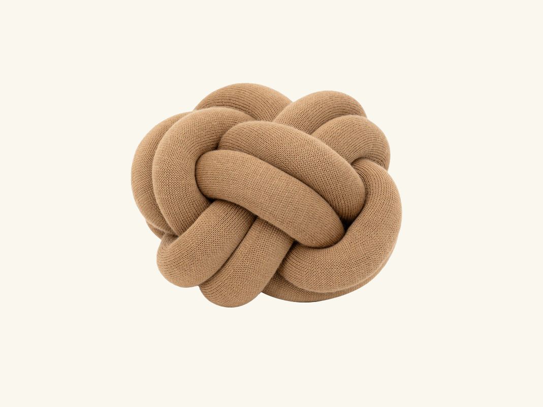 Knot Cushion, Camel