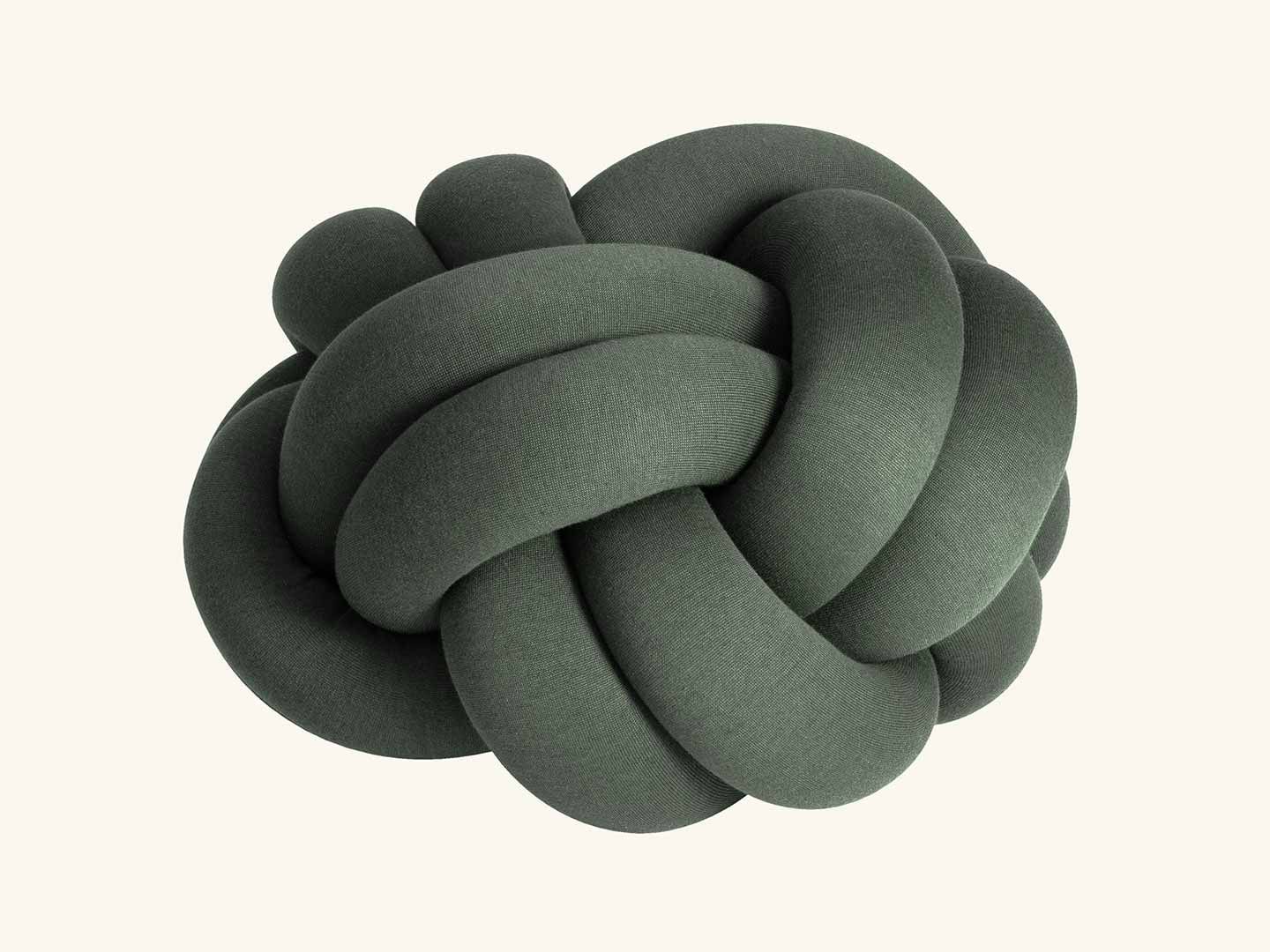 Knot cushion XL, Forest Green