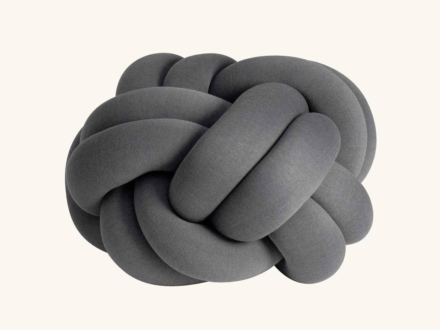 Knot cushion XL, Grey