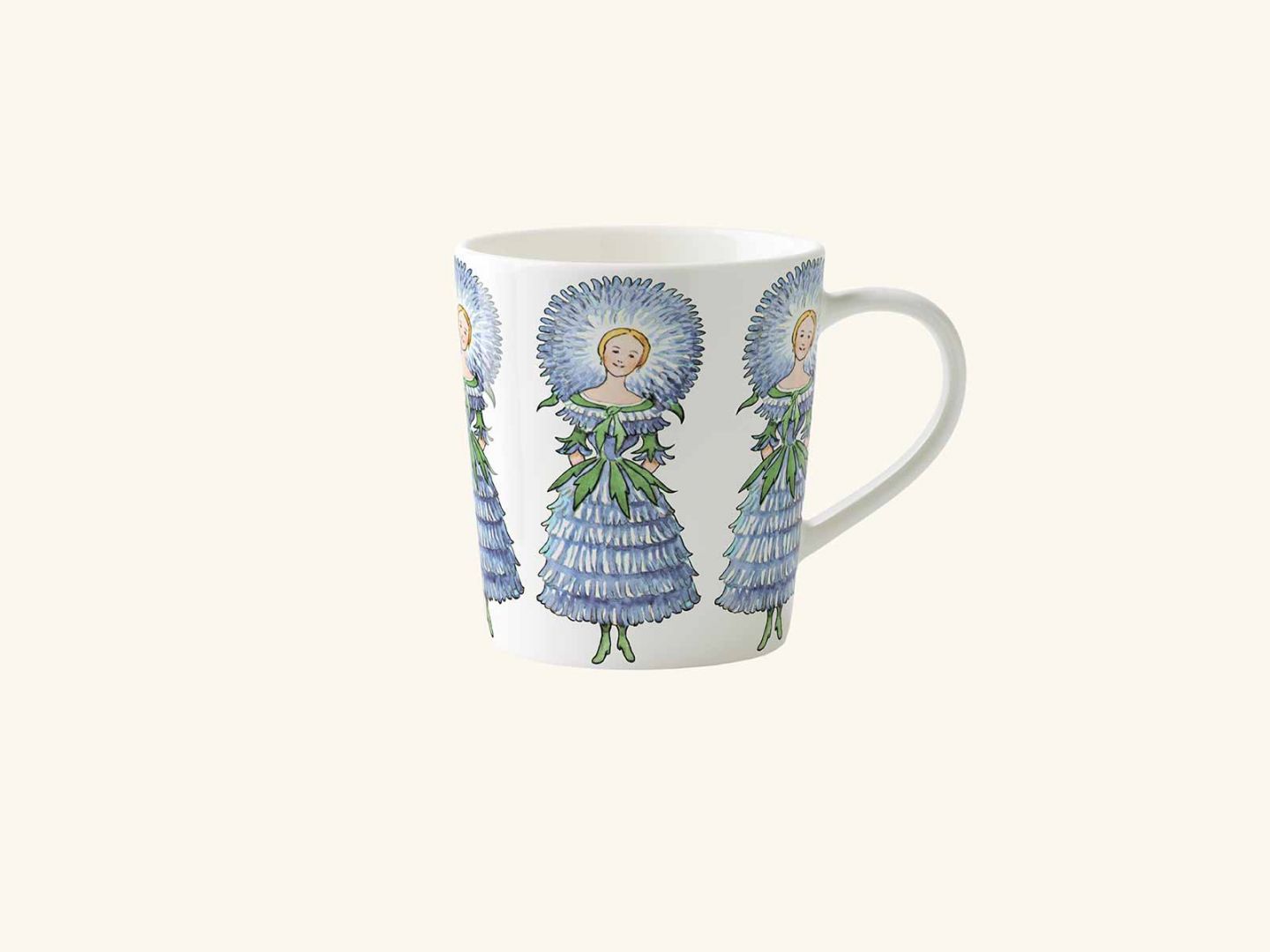 Mug w handle, Mrs Aster