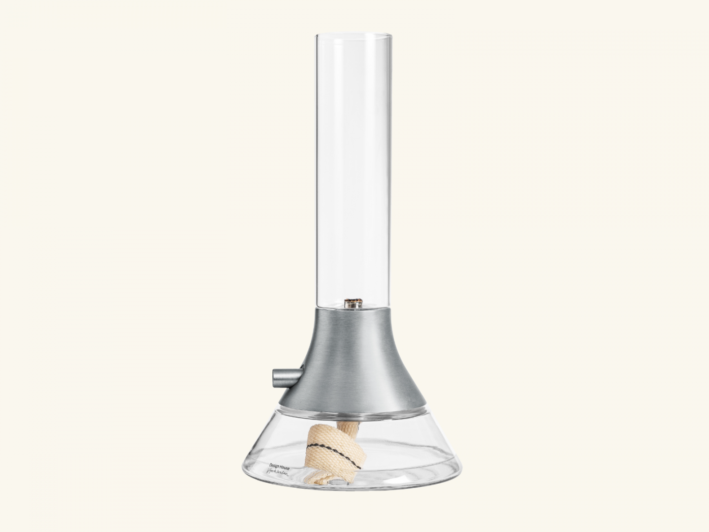 Fyr Kerosene Lamp, Matte Silver