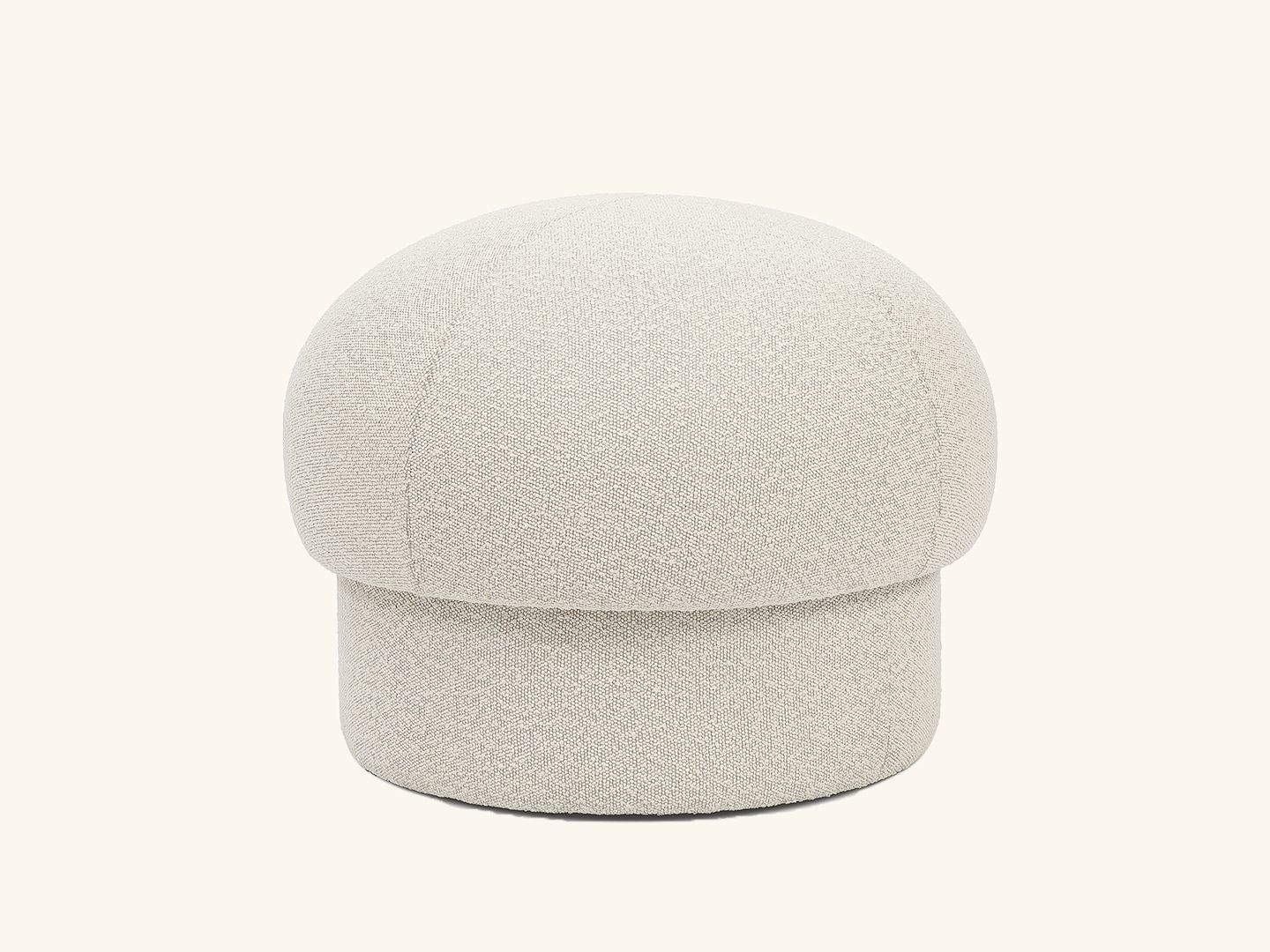 Uno Pouf, 65 cm, Cream