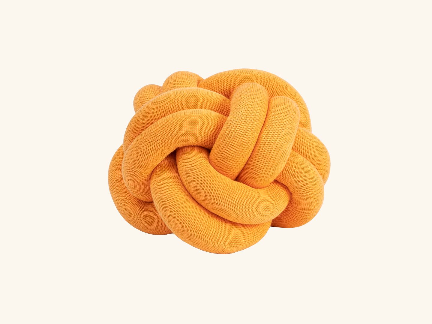 Knot cushion, Apricot