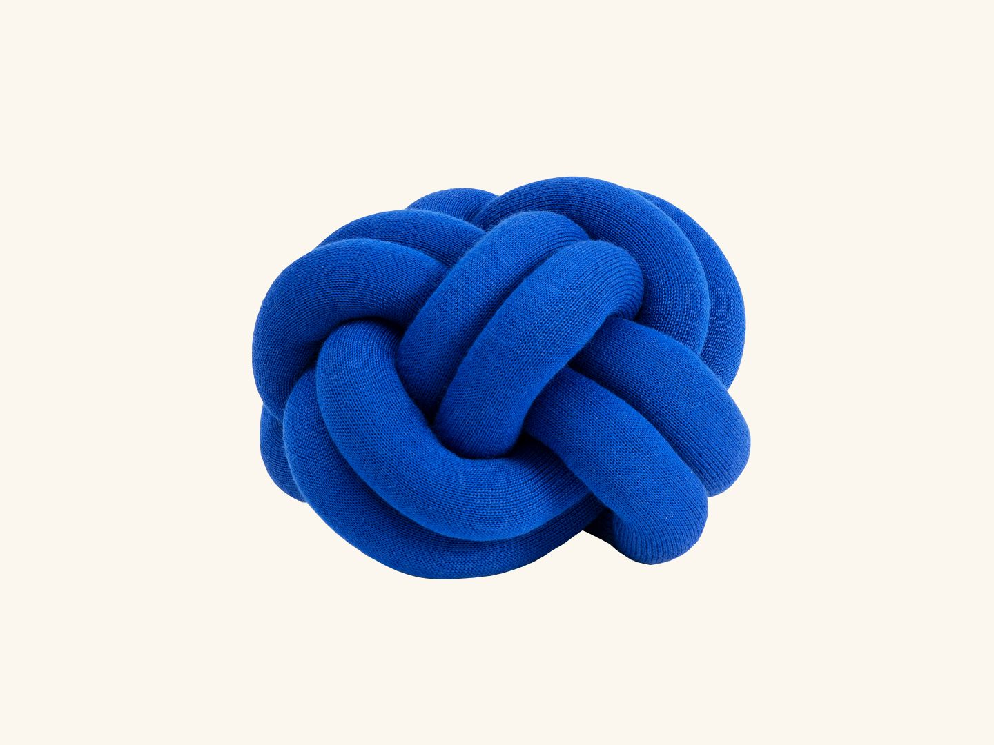 Knot cushion Klein Blue